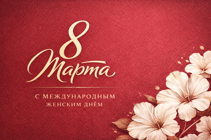           Поздравляем с Международным женским днём 8 Марта!